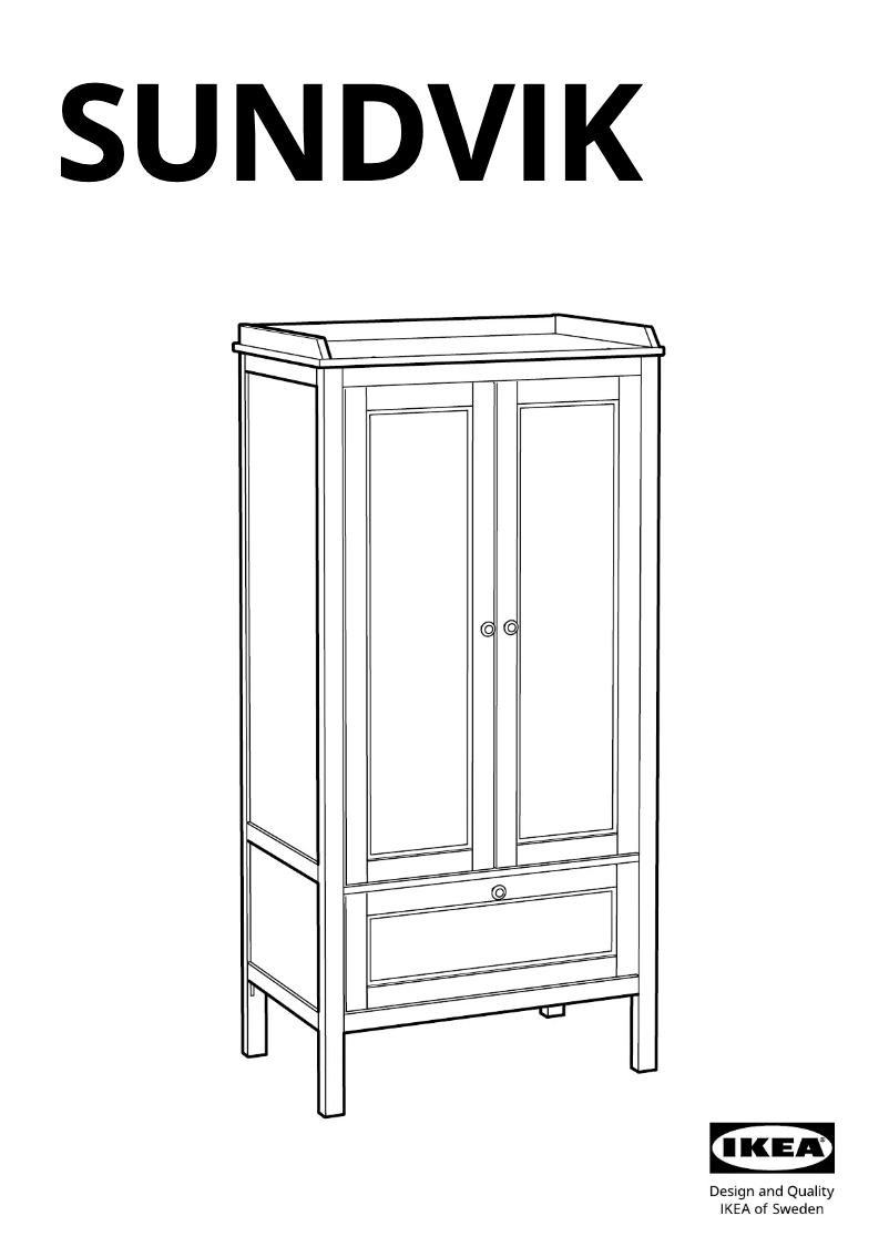Imagen de la primera página del manual del dispositivo SUNDVIK 804.942.67
