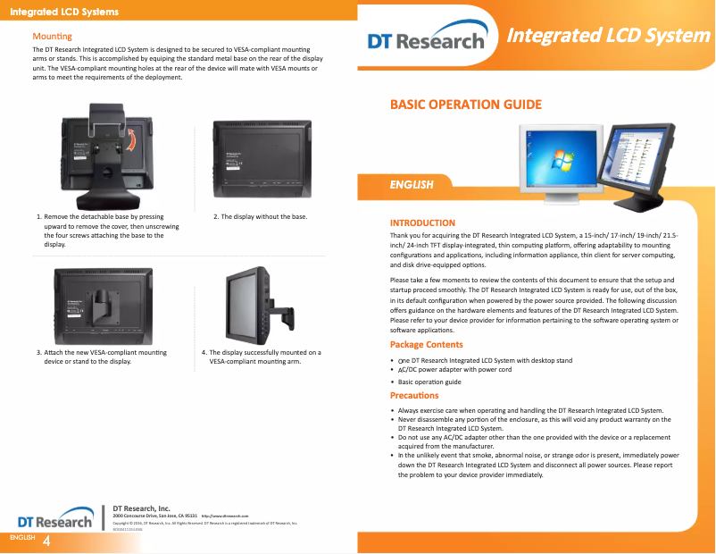 Página nº 1 - Manual de usuario DT Research DT522S
