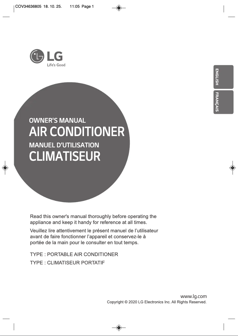 Página 1 del manual Manual de usuario LG LP0721WSB