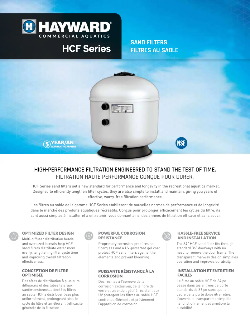 Imagen de la primera página del manual del dispositivo HCF230