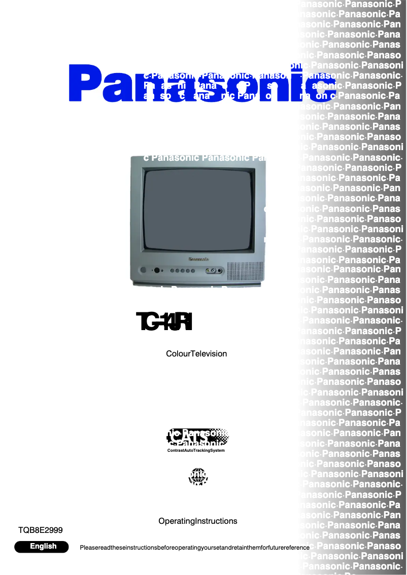 Página nº 1 - Manual de usuario Panasonic TC-14JR1