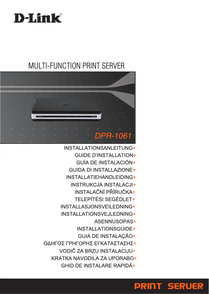 Página 1 del manual Guía de inicio rápido D-Link DPR-1061