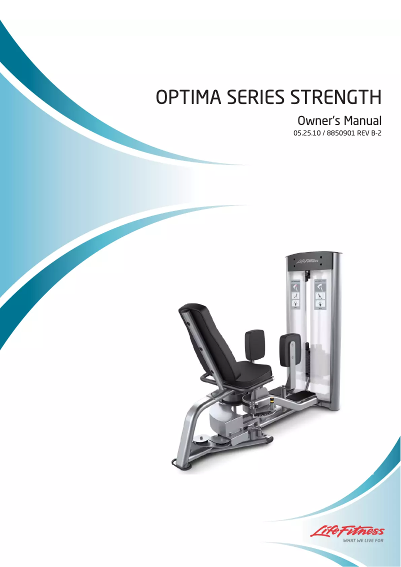 Imagen de la primera página del manual del dispositivo Optima Series