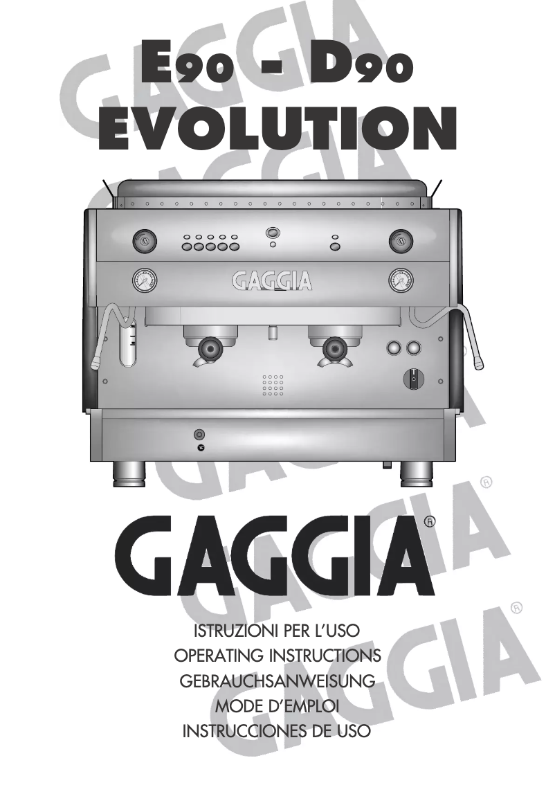 Imagen de la primera página del manual del dispositivo E90 Evolution