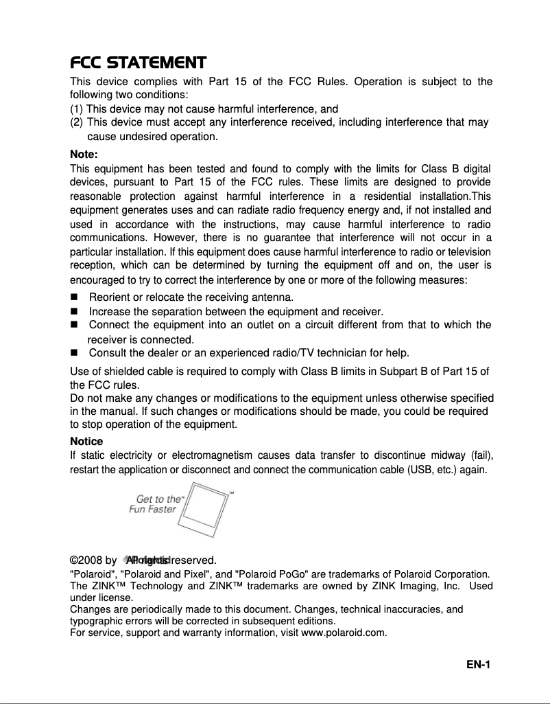 Imagen de la primera página del manual del dispositivo Z2300