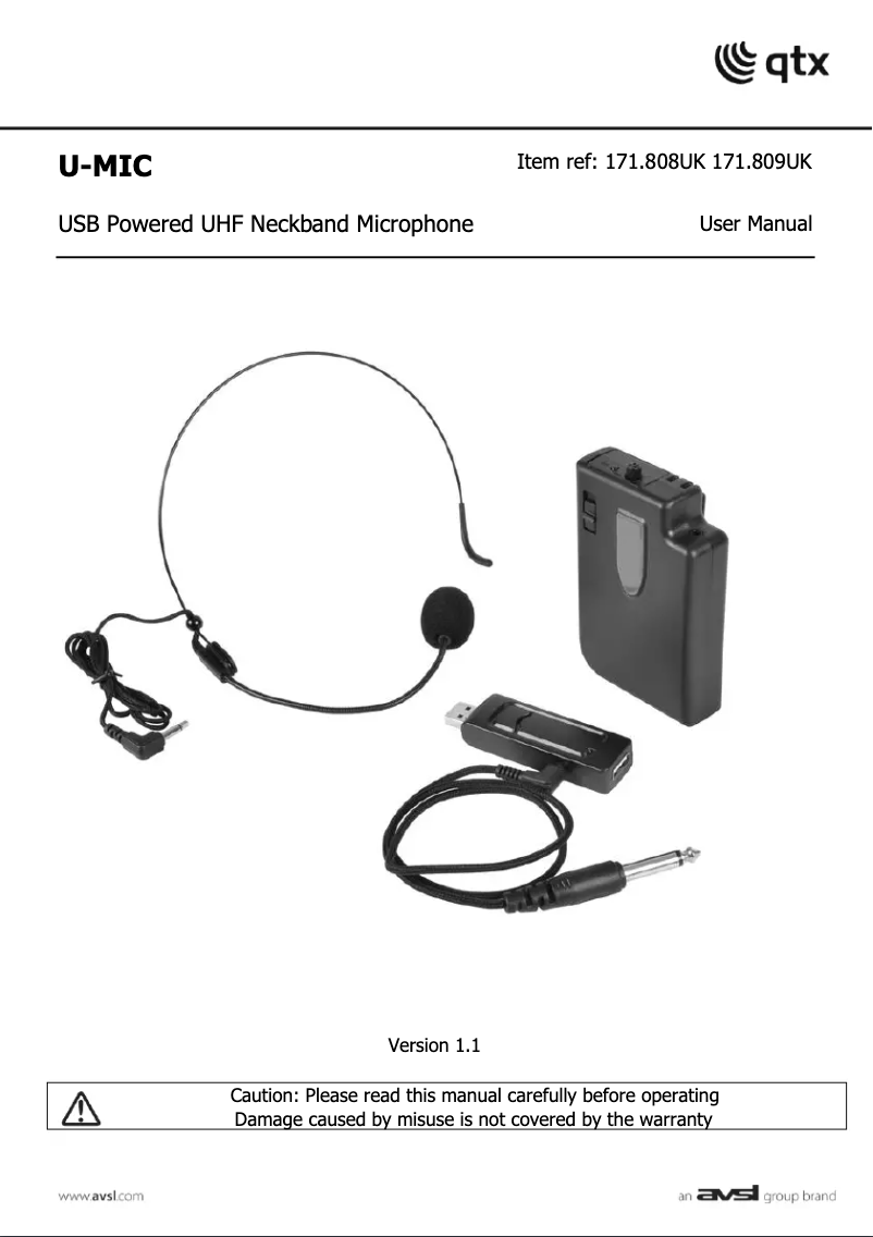 Imagen de la primera página del manual del dispositivo U-MIC-863.2-N