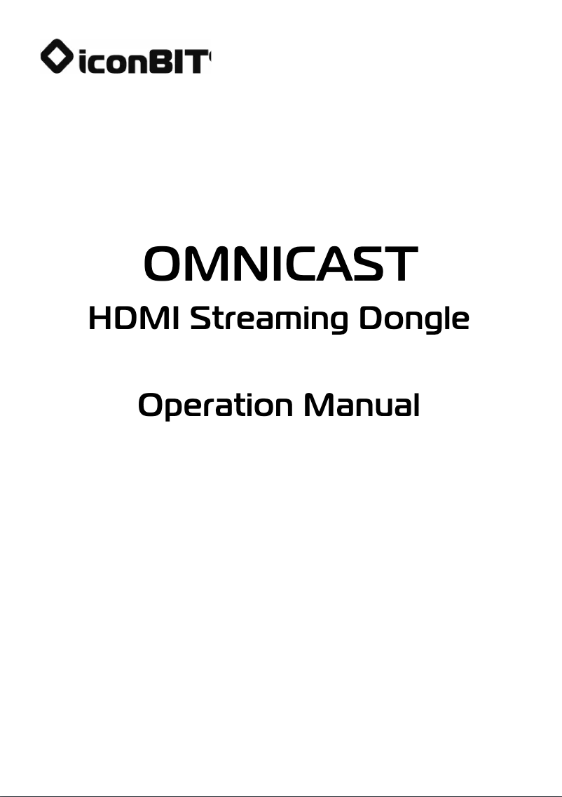 Página nº 1 - Manual de usuario iconBIT OMNICAST