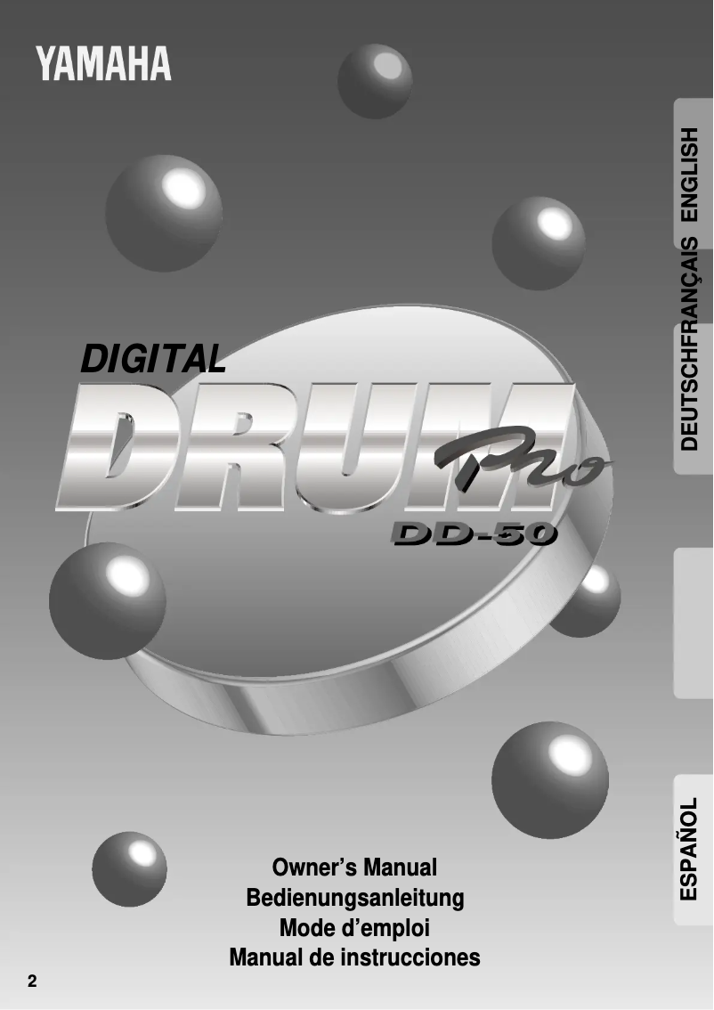 Imagen de la primera página del manual del dispositivo DD-50