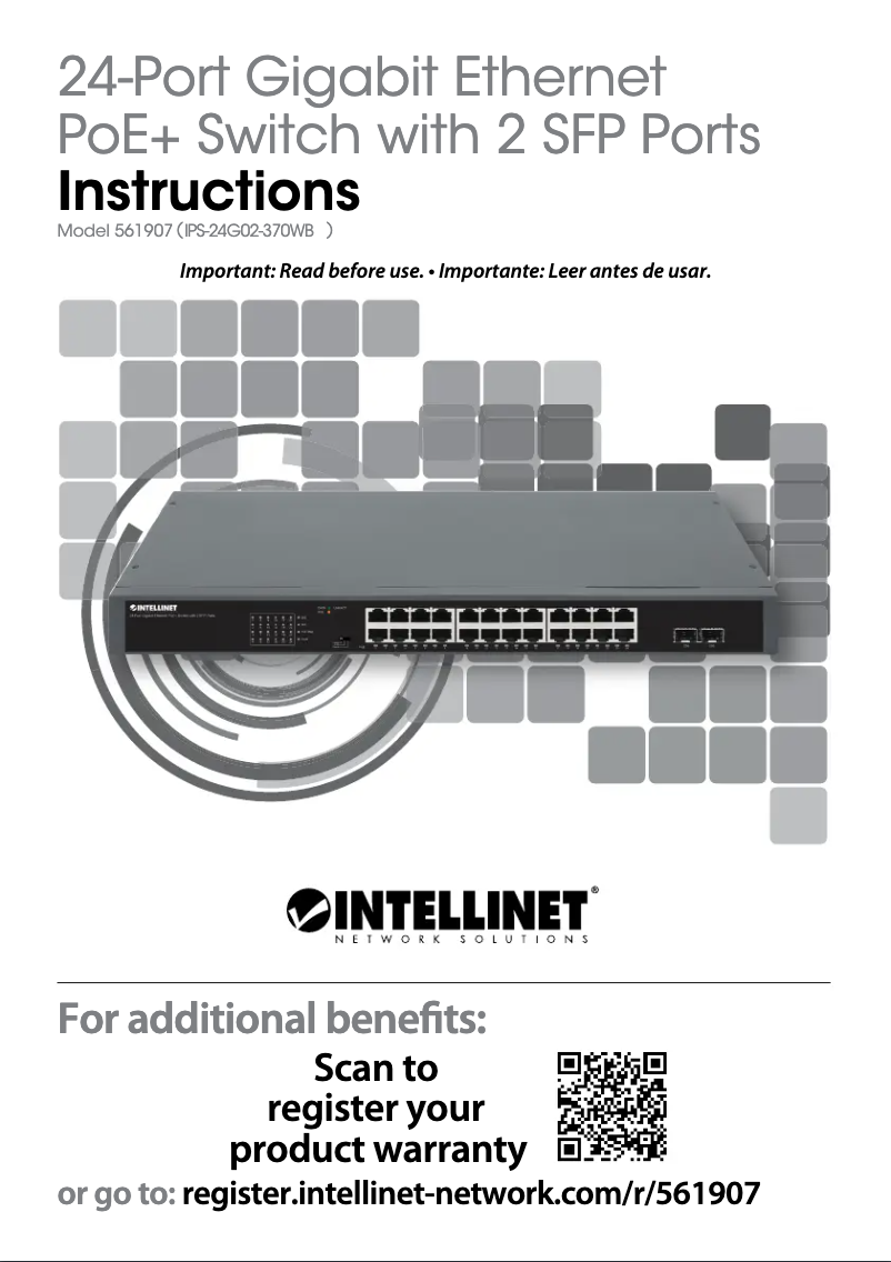 Imagen de la primera página del manual del dispositivo 561907