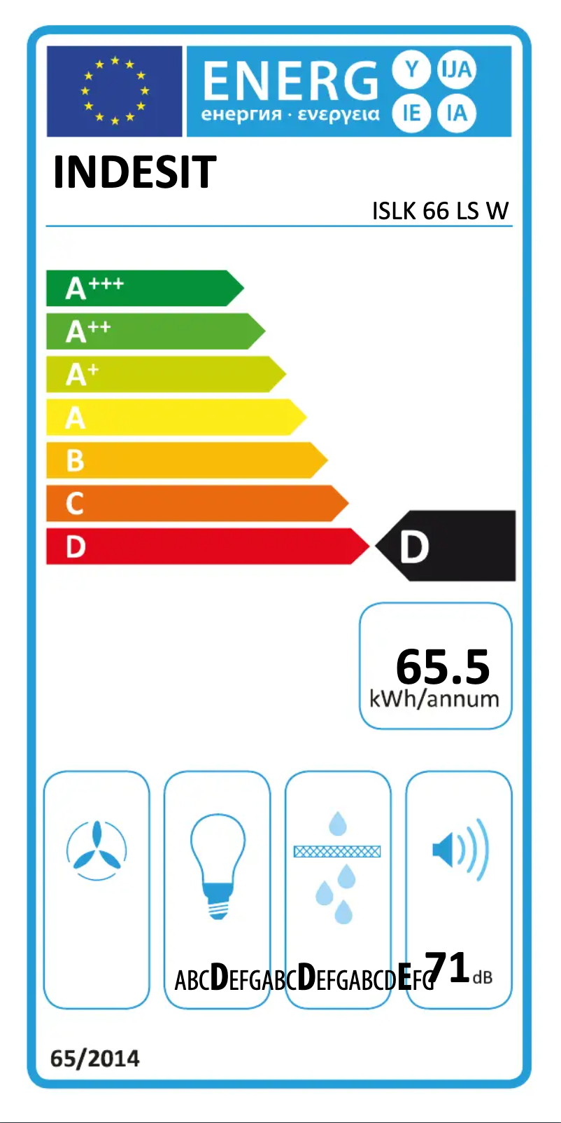 Imagen de la primera página del manual del dispositivo ISLK 66 LS W