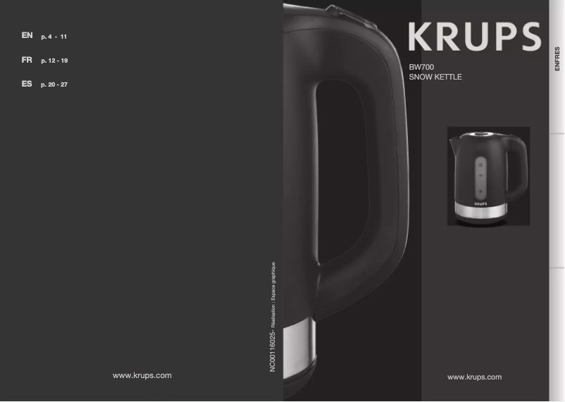 Imagen de la primera página del manual del dispositivo Cool Touch BW7008