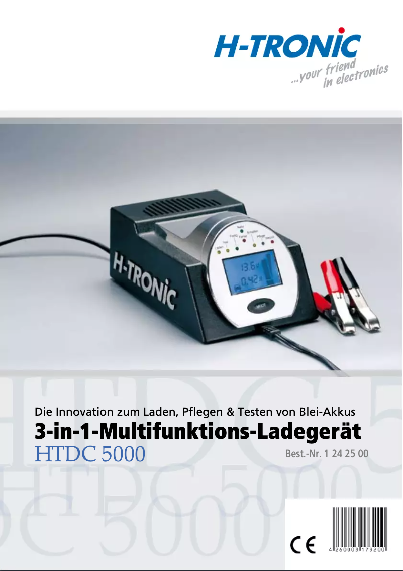 Imagen de la primera página del manual del dispositivo HTDC 5000