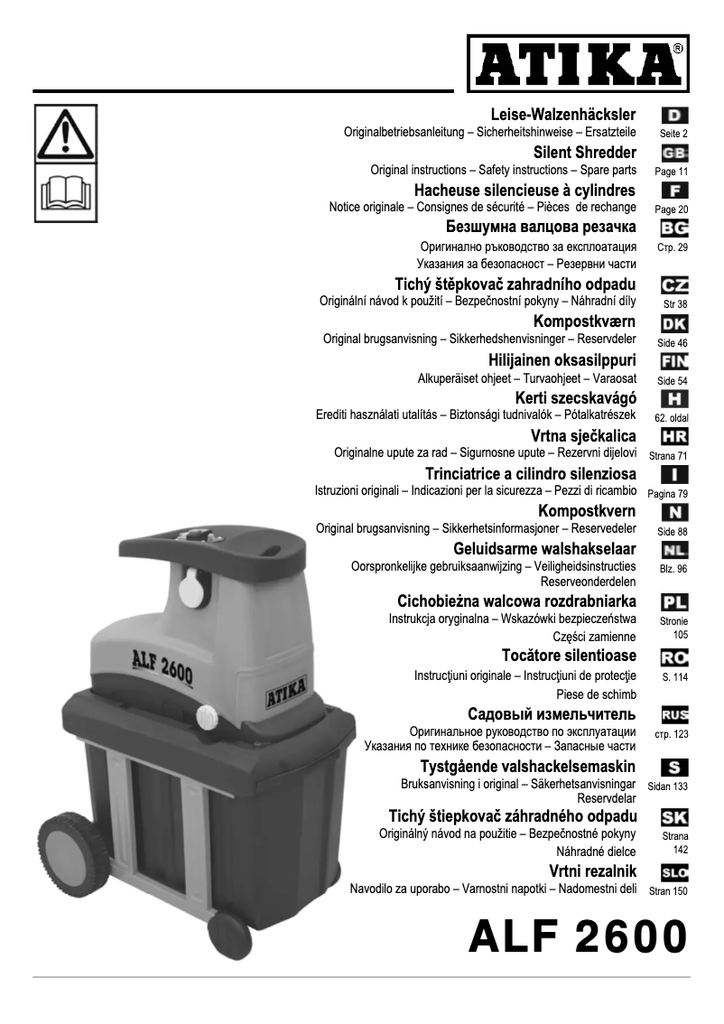 Página 1 del manual Manual de usuario ATIKA ALF 2600