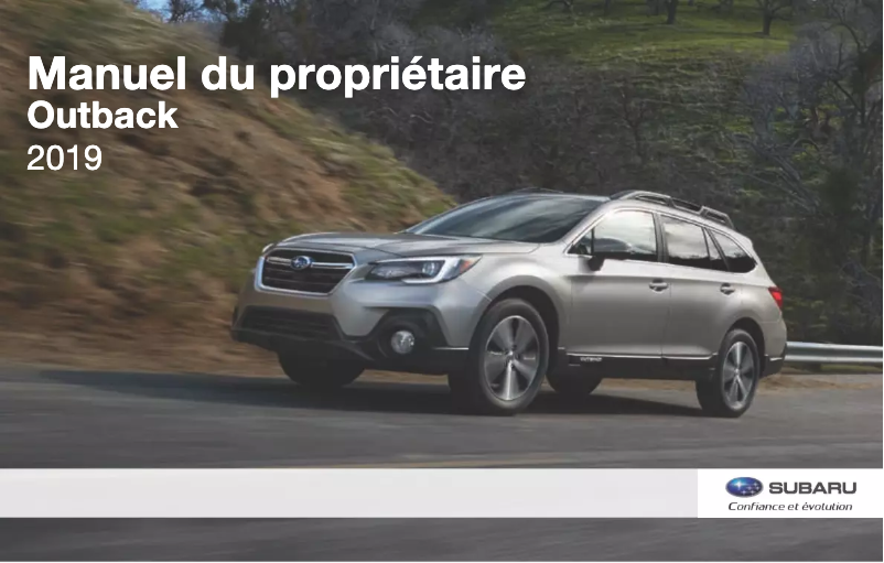 Página 1 del manual Manual de usuario Subaru Outback (2019)