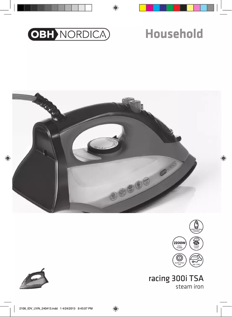 Imagen de la primera página del manual del dispositivo Racing 300i TSA 2106