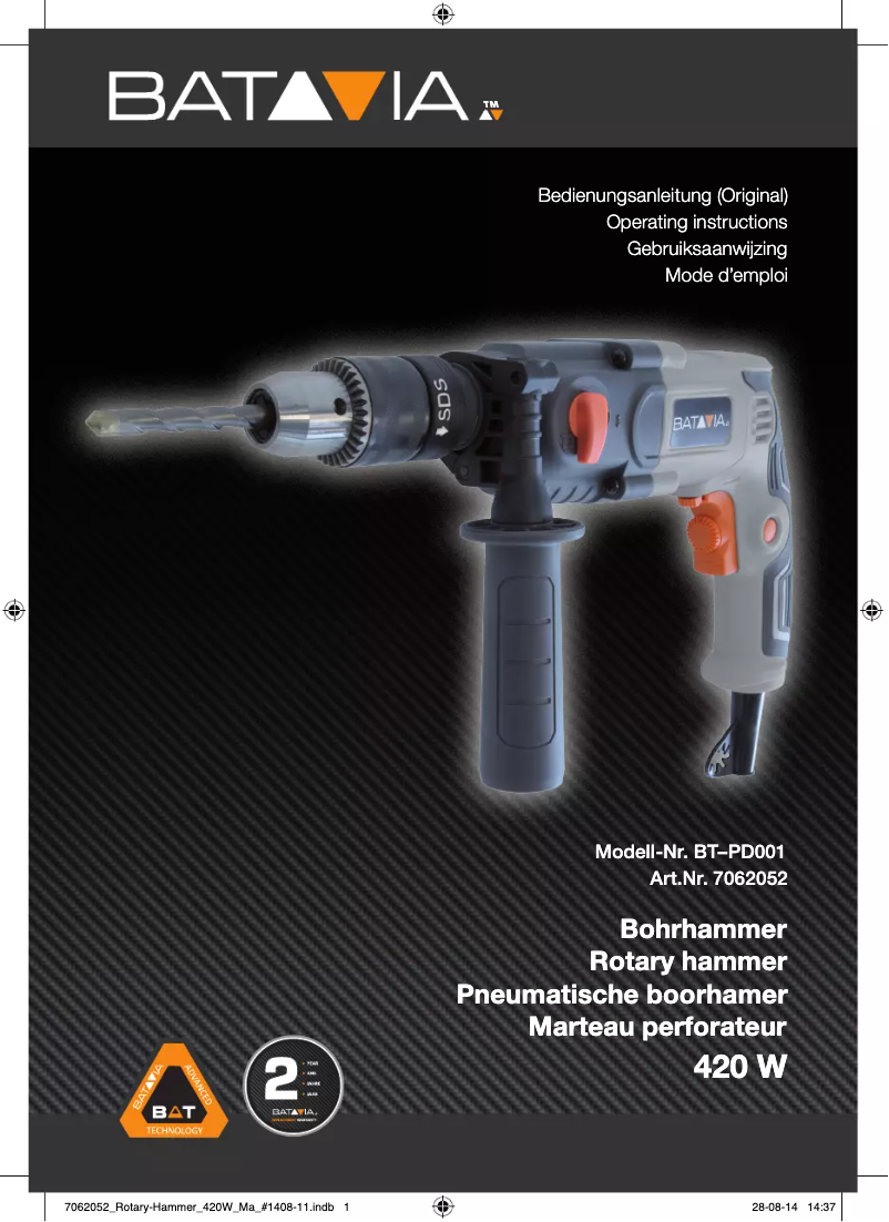 Imagen de la primera página del manual del dispositivo 7062052