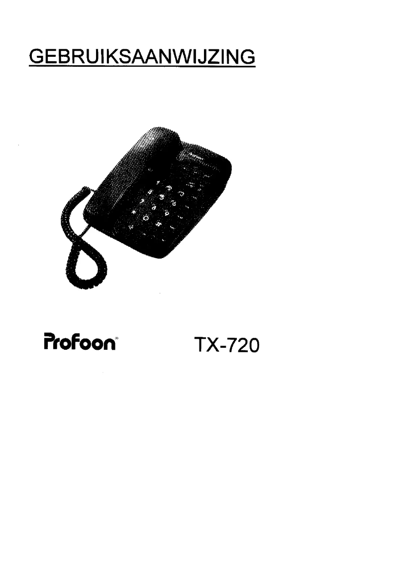 Imagen de la primera página del manual del dispositivo TX-720