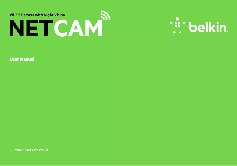 Página 1 del manual Manual de usuario Belkin NetCam