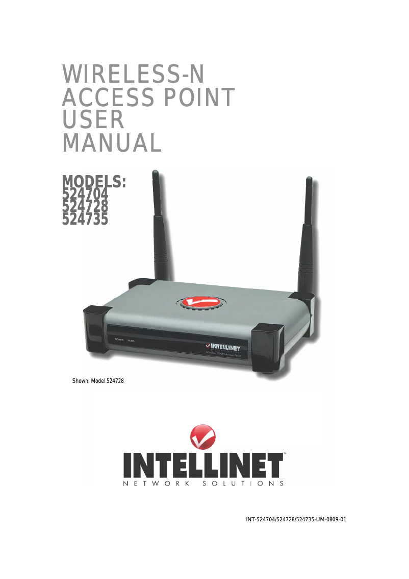 Página 1 del manual Manual de usuario Intellinet 300N PoE