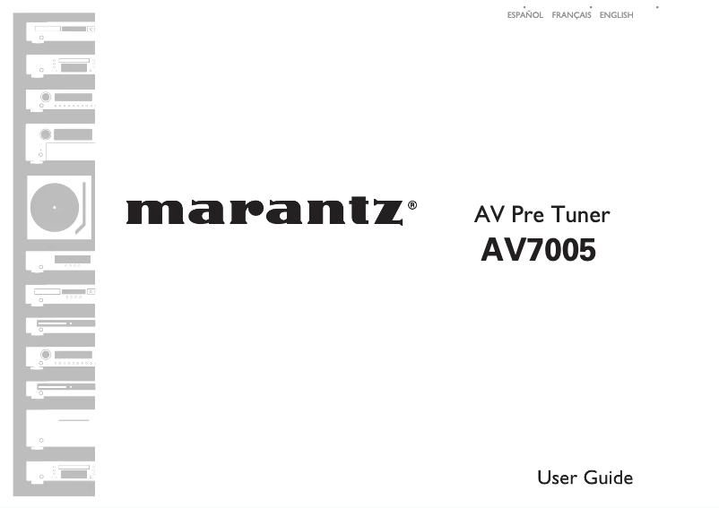 Página 1 del manual Manual de usuario Marantz AV7005
