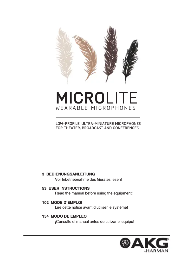 Página 1 del manual Manual de usuario AKG EC82