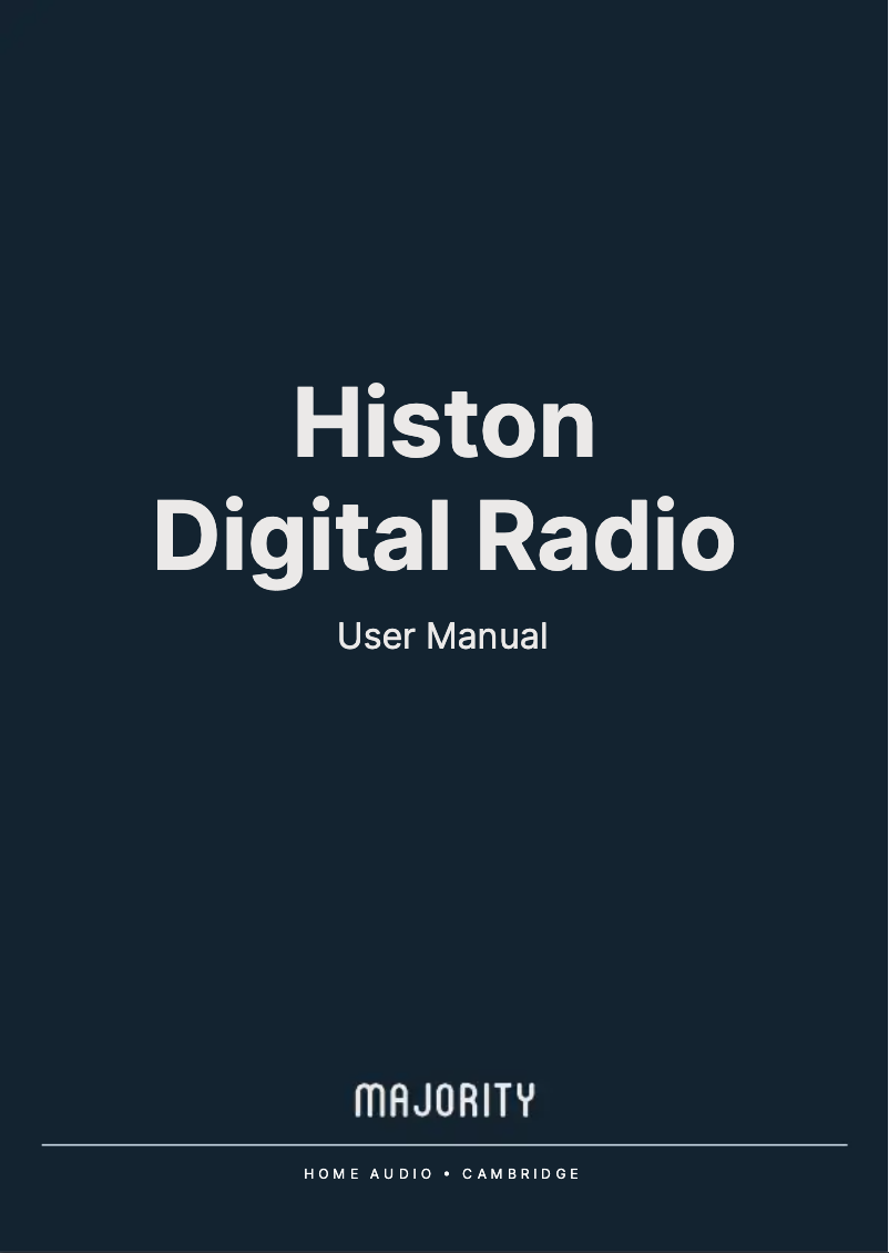 Página 1 del manual Manual de usuario Majority Histon