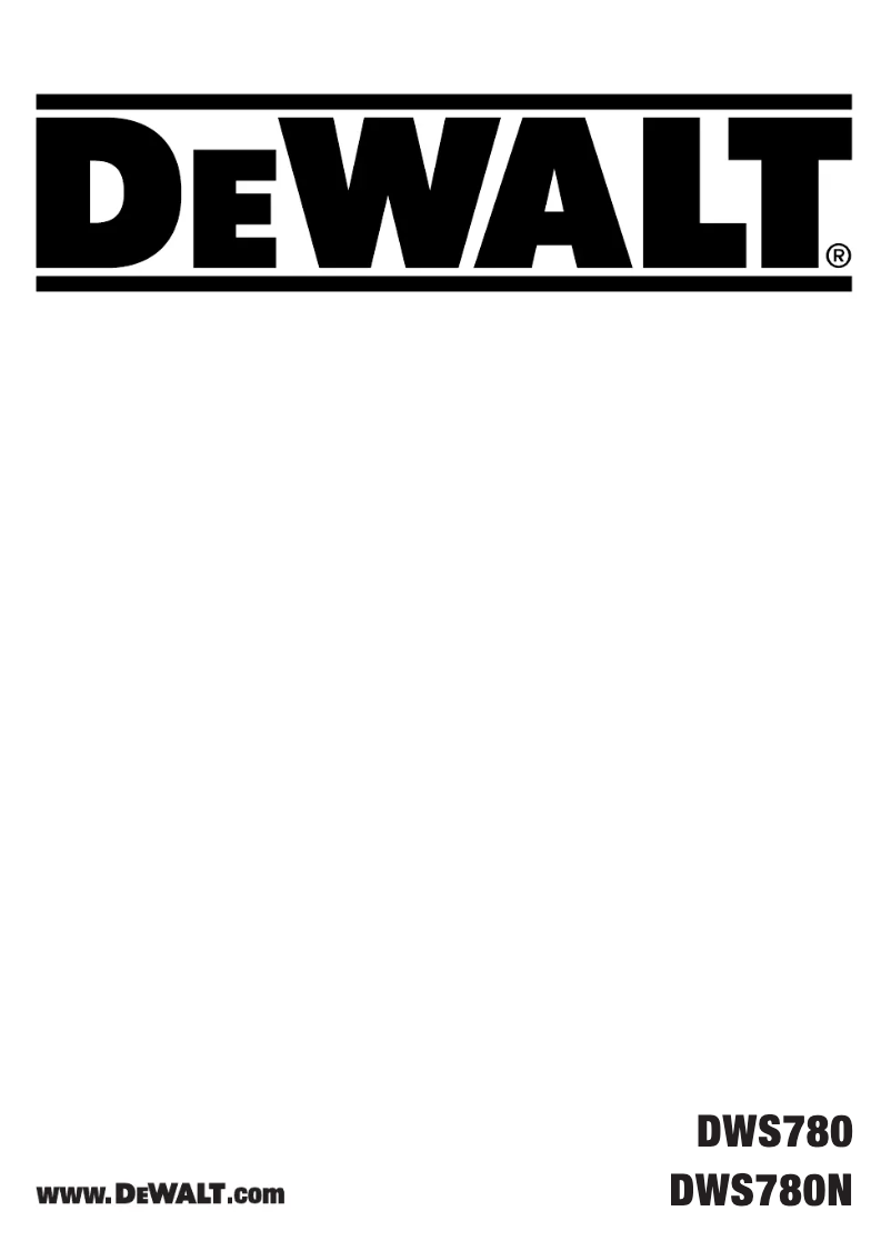 Imagen de la primera página del manual del dispositivo DWS780