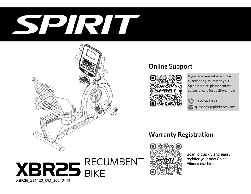 Imagen de la primera página del manual del dispositivo XBR25