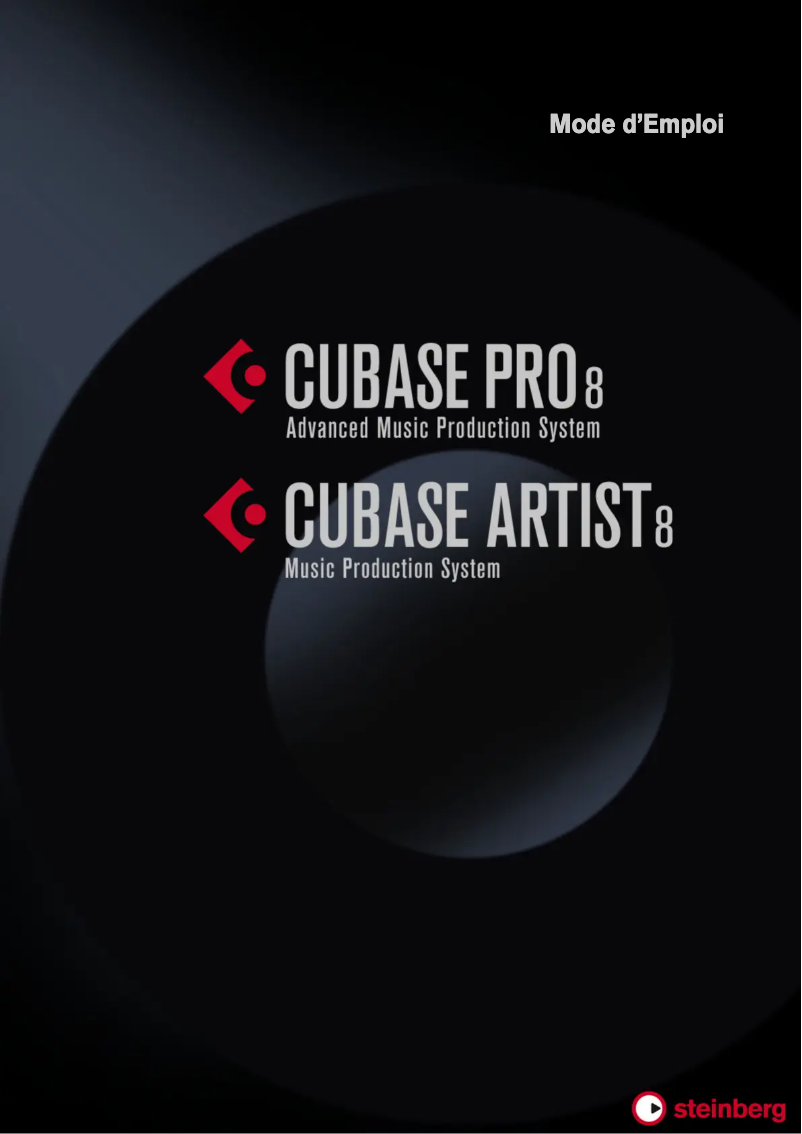 Imagen de la primera página del manual del dispositivo Cubase Artist 8