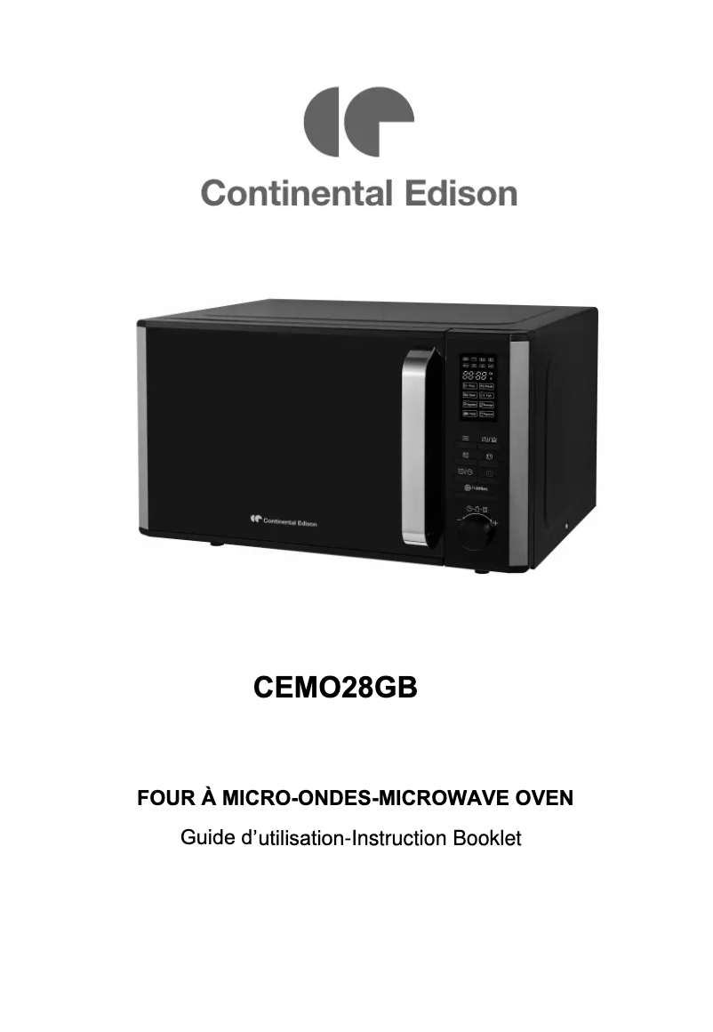 Imagen de la primera página del manual del dispositivo CEMO28GB