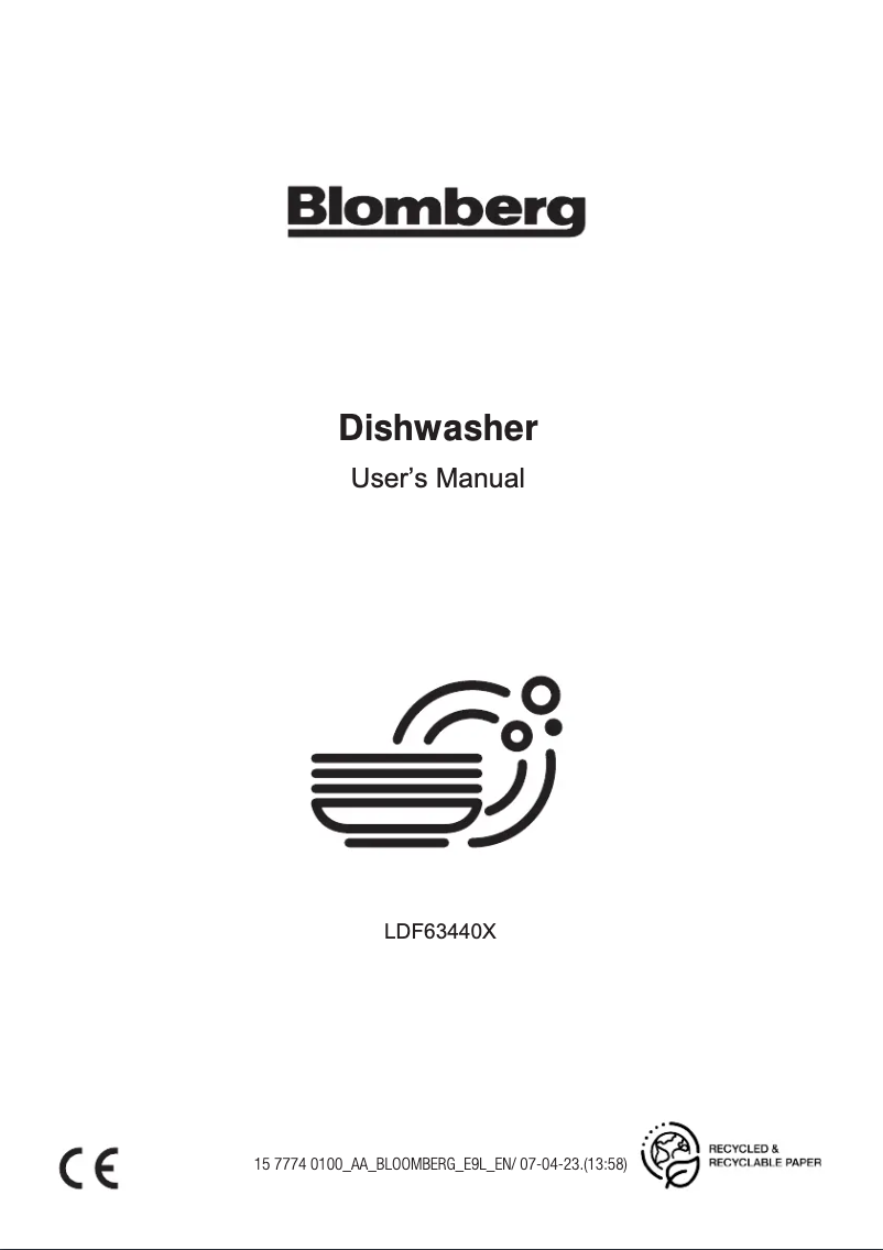 Página 1 del manual Manual de instrucciones Blomberg LDF63440X