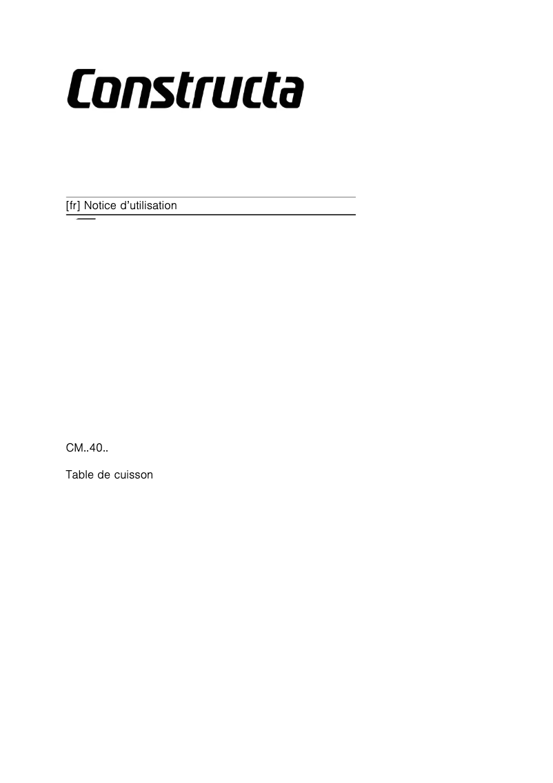 Imagen de la primera página del manual del dispositivo CM724055