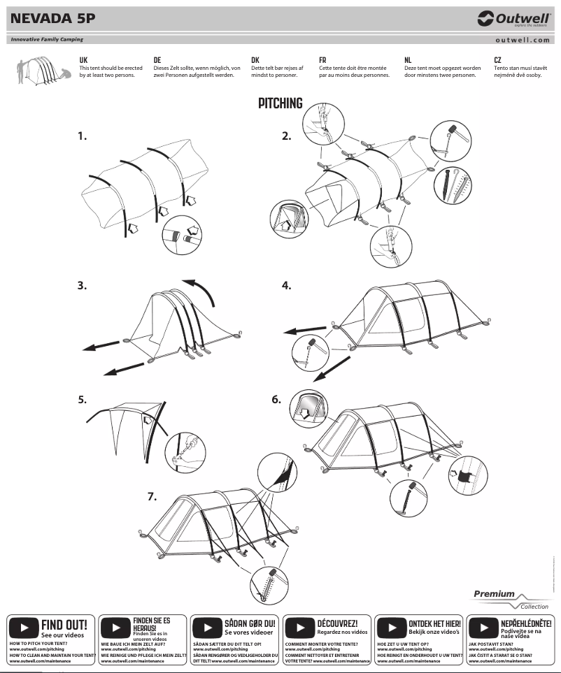 Página 1 del manual Manual de usuario Outwell Nevada 5P
