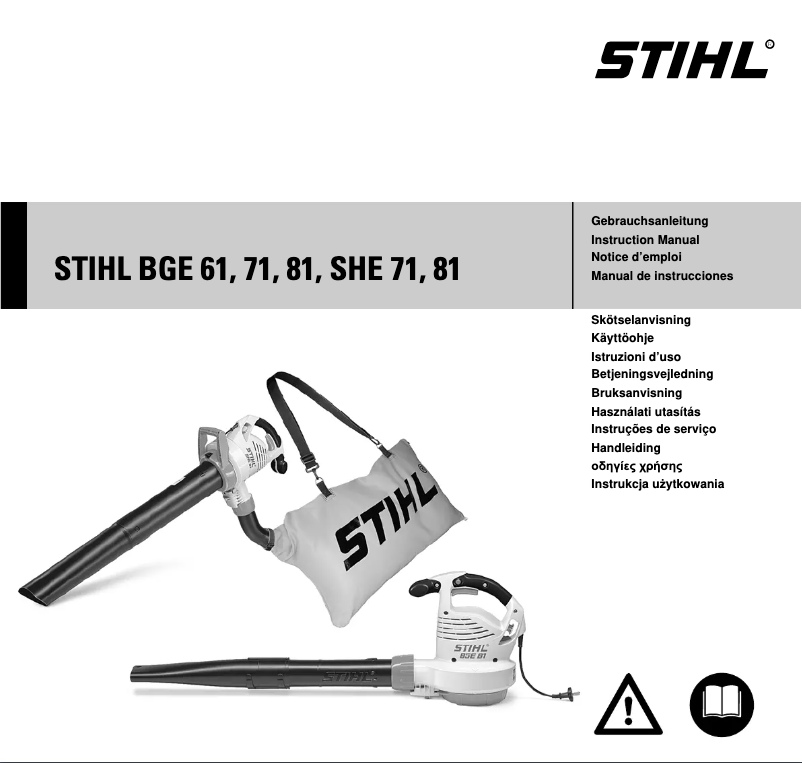 Página 1 del manual Manual de usuario Stihl BGE 81