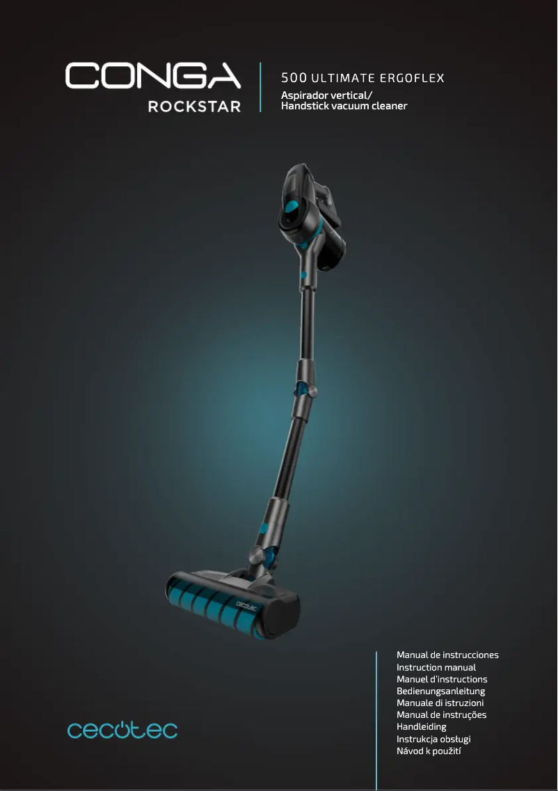 Imagen de la primera página del manual del dispositivo Conga RockStar 500 Ultimate ErgoFlex