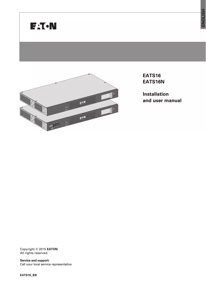 Imagen de la primera página del manual del dispositivo EATS16