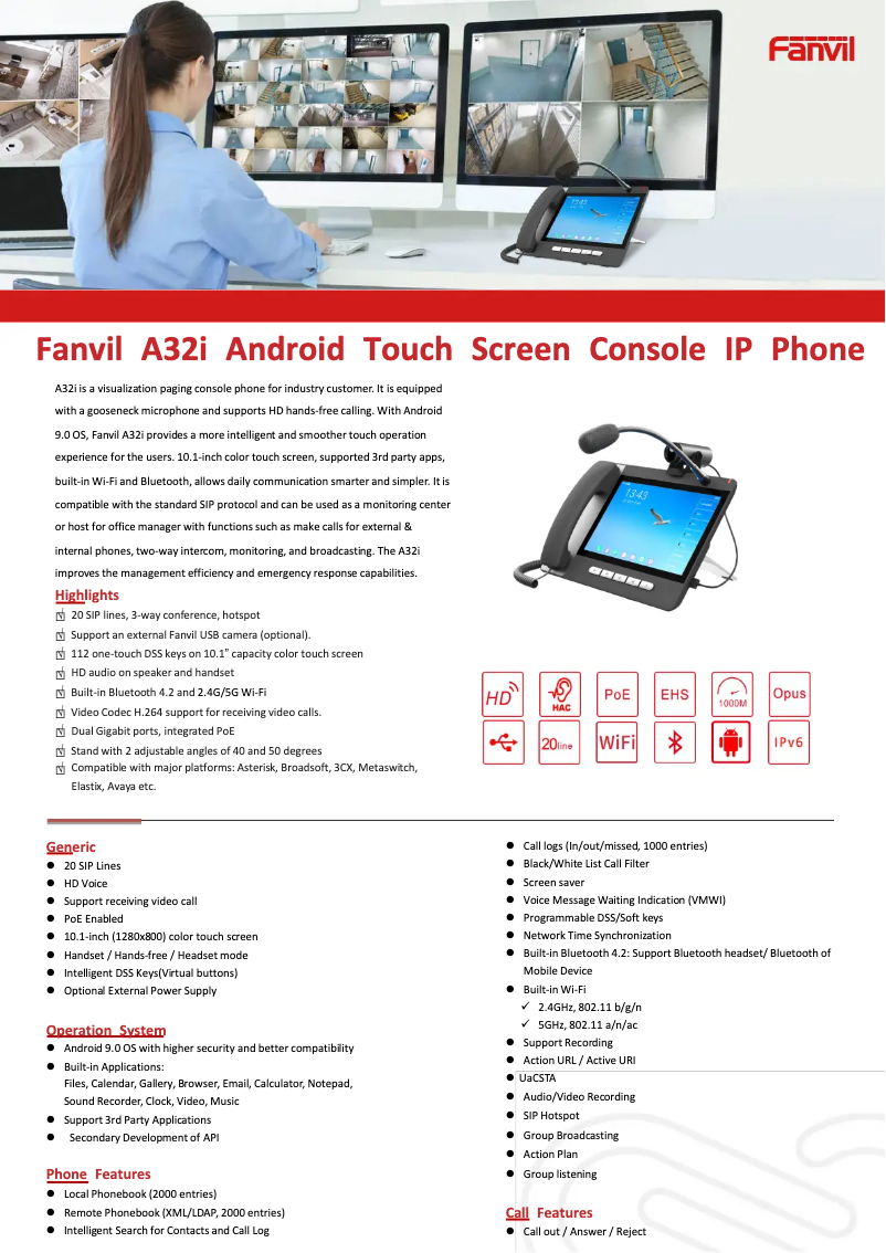 Imagen de la primera página del manual del dispositivo A32i