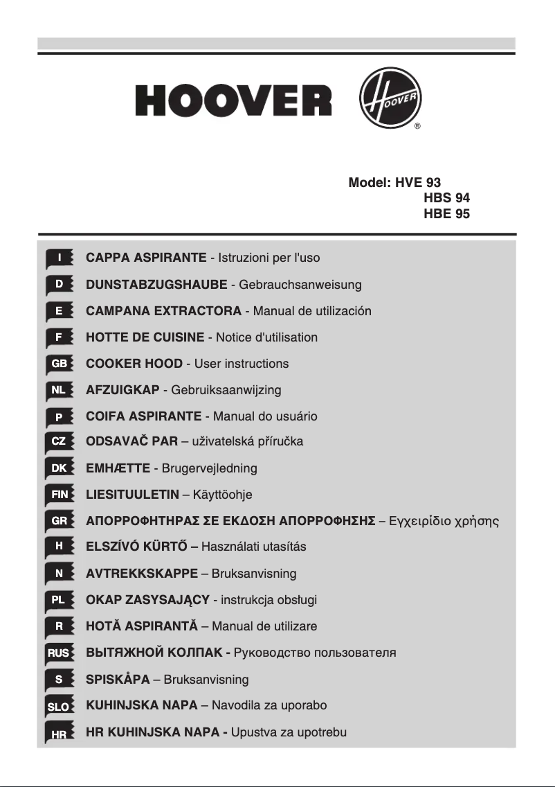 Imagen de la primera página del manual del dispositivo HBS X 94