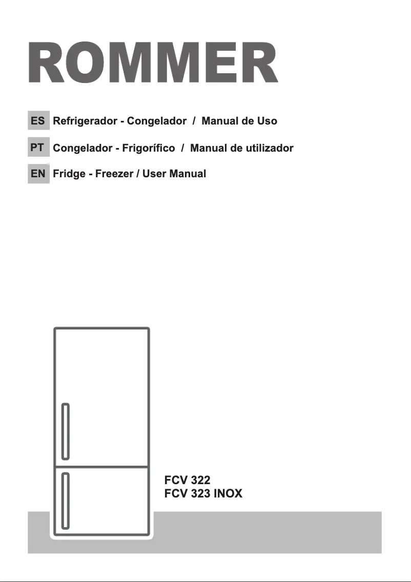Página 1 del manual Manual de usuario Rommer FCV 323 INOX