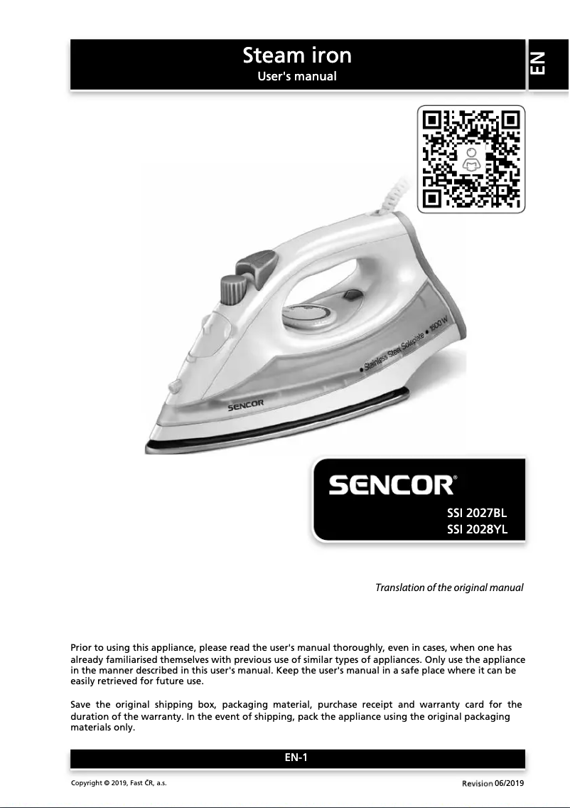 Imagen de la primera página del manual del dispositivo SSI 2028YL