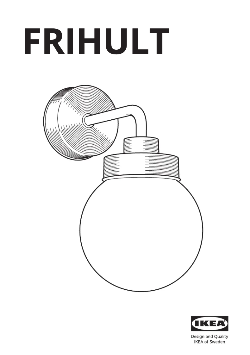 Imagen de la primera página del manual del dispositivo FRIHULT 804.315.62