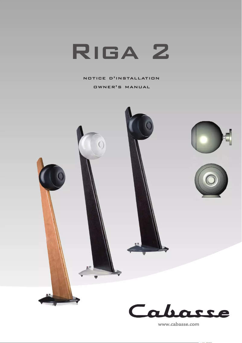 Página 1 del manual Ficha técnica Cabasse Riga 2