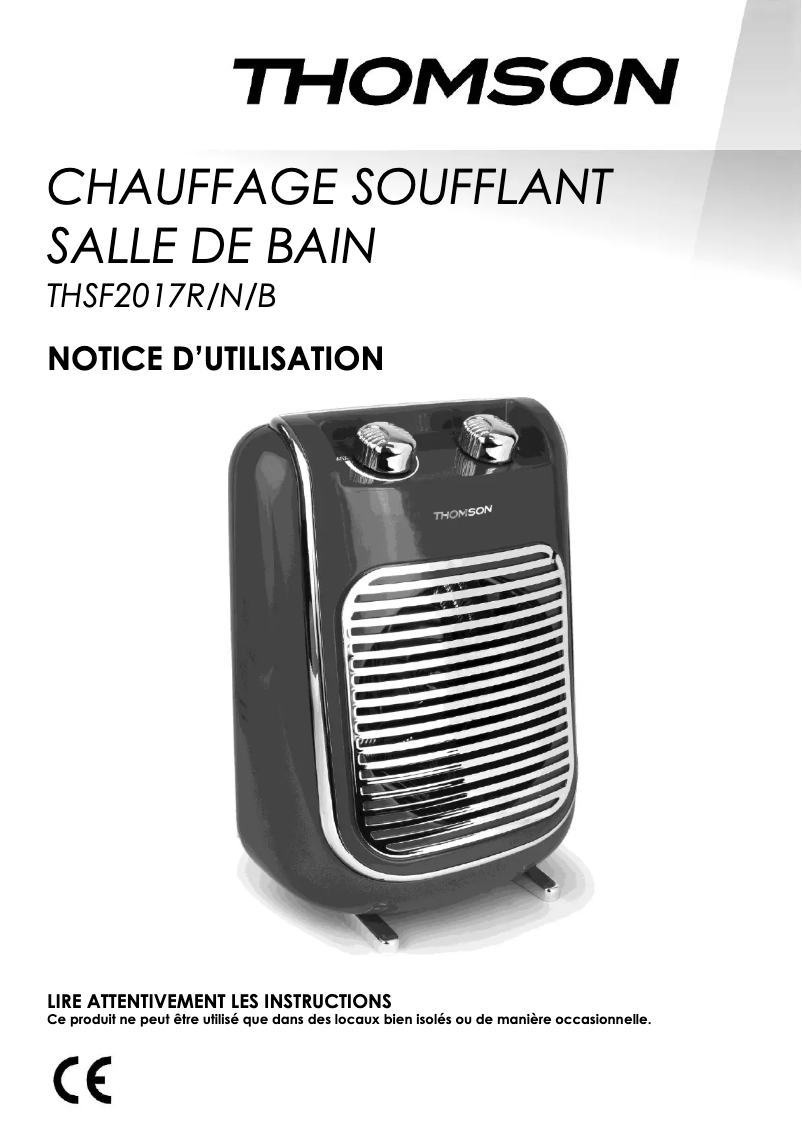 Imagen de la primera página del manual del dispositivo THSF2017N