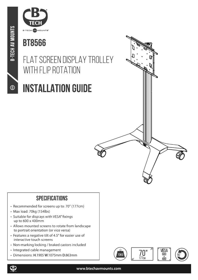 Imagen de la primera página del manual del dispositivo BT8566