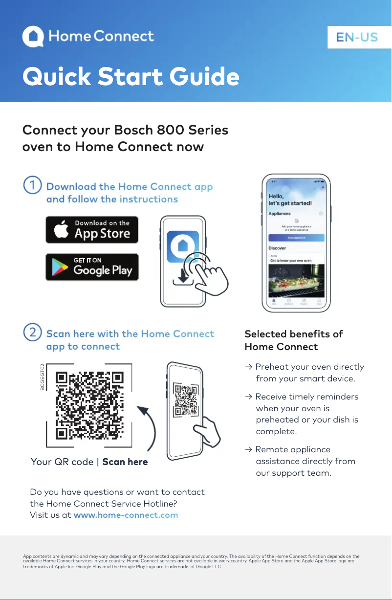 Página 1 del manual Guía de inicio rápido Bosch HBLP451UC
