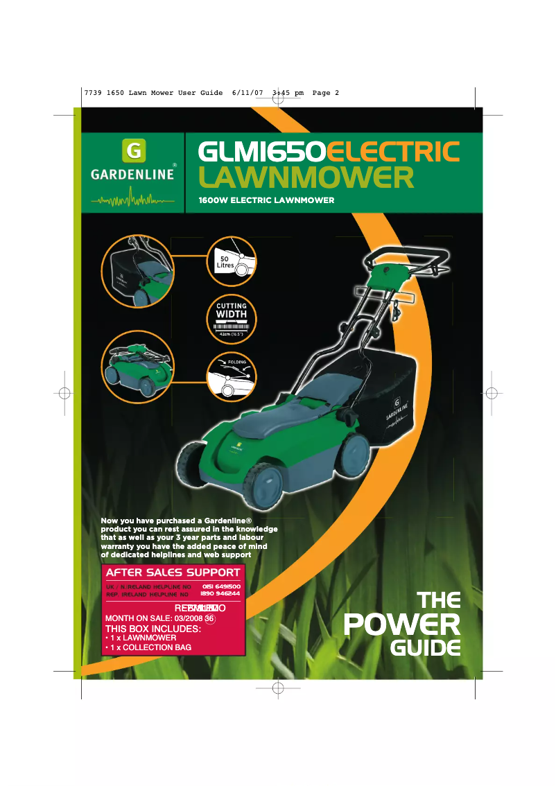 Página nº 1 - Manual de usuario Gardenline GLM 1650