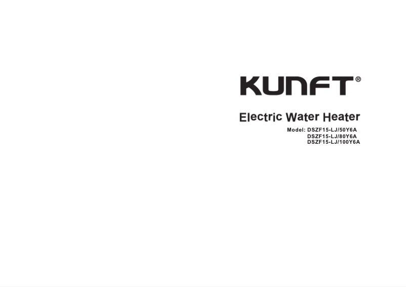 Página 1 del manual Manual de usuario Kunft DSZF15-LJ/100Y6A