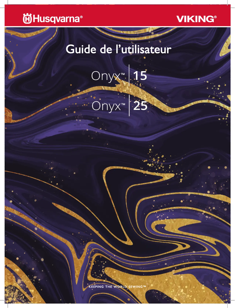Página 1 del manual Manual de usuario Husqvarna-Viking Onyx 15