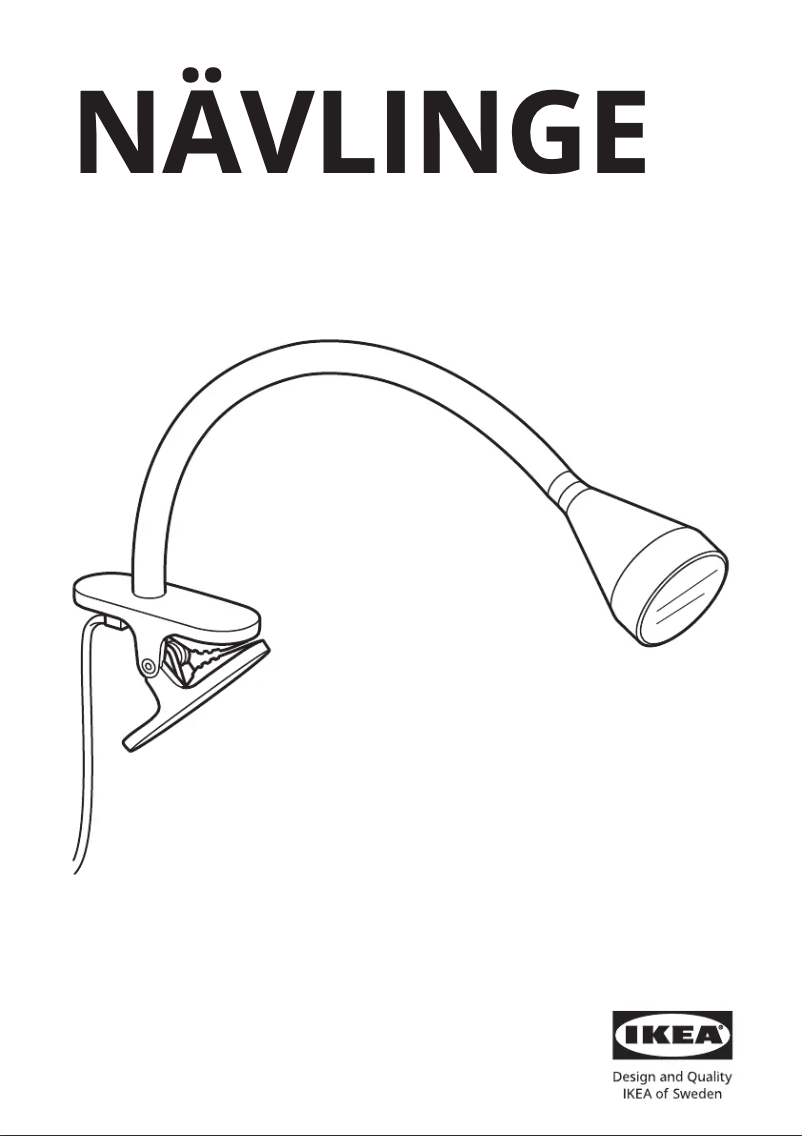 Imagen de la primera página del manual del dispositivo NÄVLINGE 305.747.80