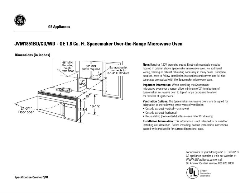 Imagen de la primera página del manual del dispositivo JVM1851CD